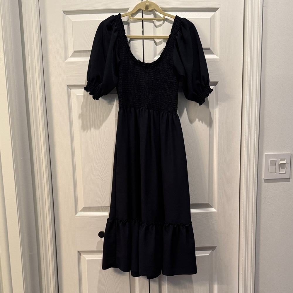 Crepe Louisa Nap Dress (Black)